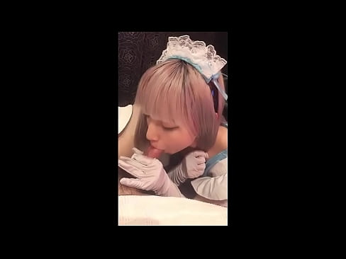❤️ جاپاني بت [ميوڪا]، فرينچ نوڪر جو لباس، حصو 1، بلو جاب ۽ لوشن سان جرڪ آف ❌❤